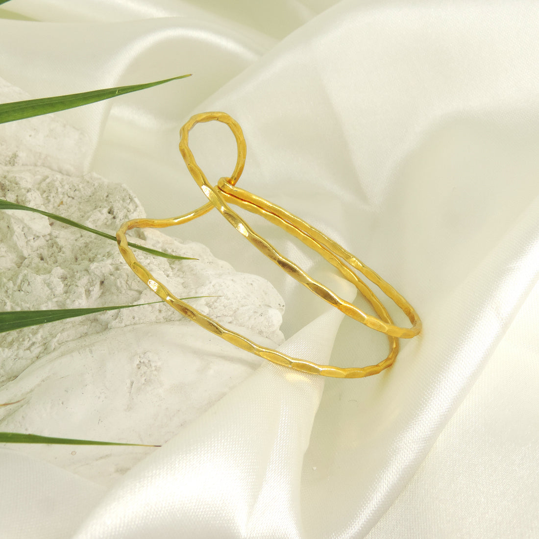 Brass Bloom Cuff