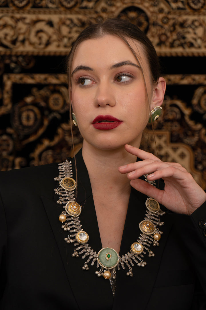 Sukoon oxidize fusion Necklace set