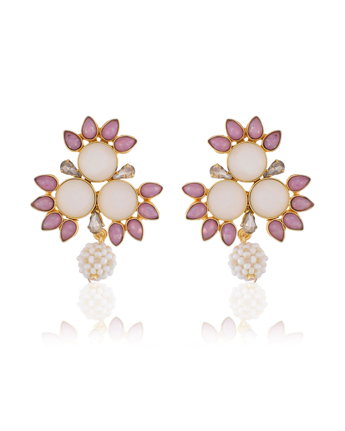 ANDI PEARL PINK OPAL STUDS