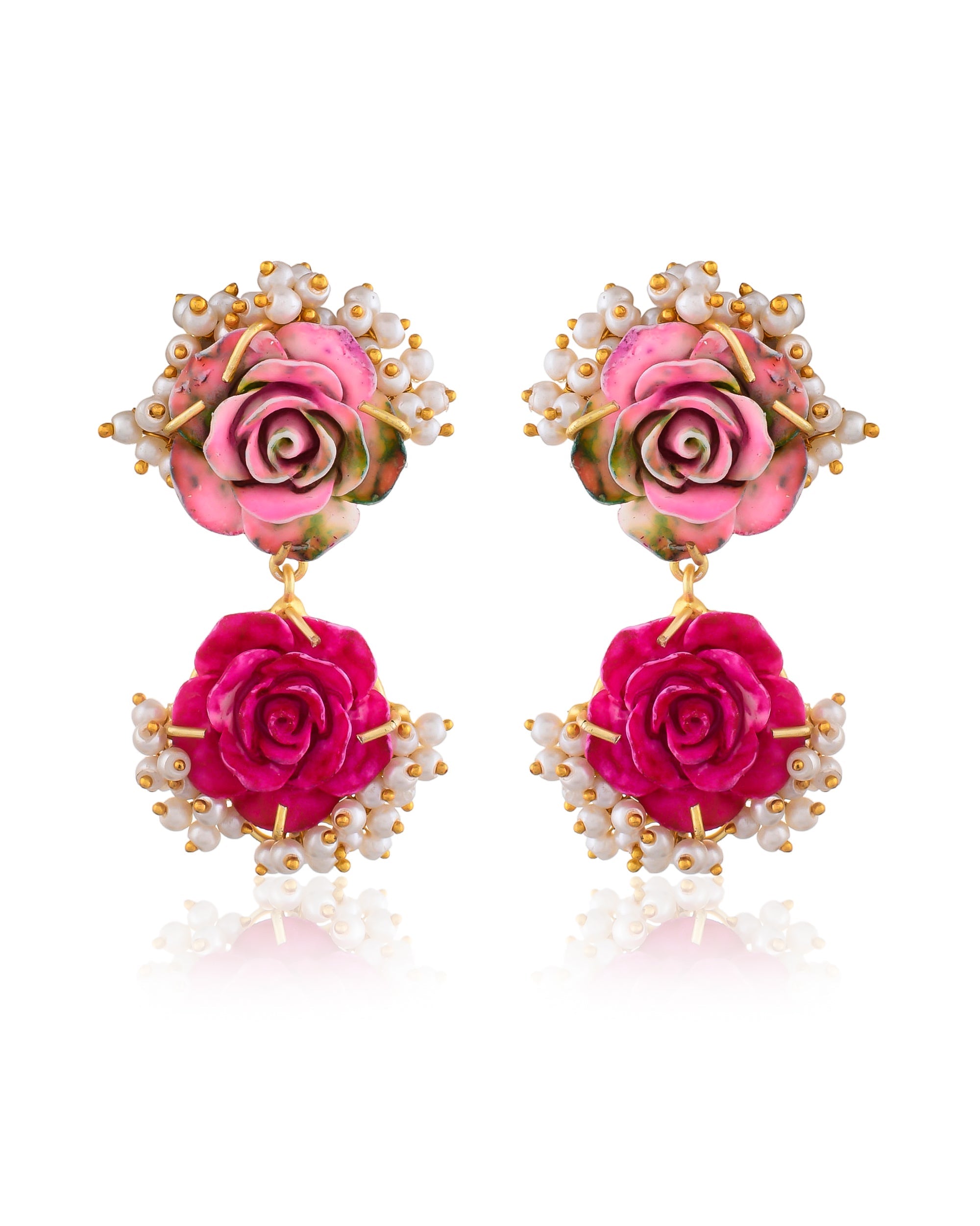 FLOWER PEARL EARINGS