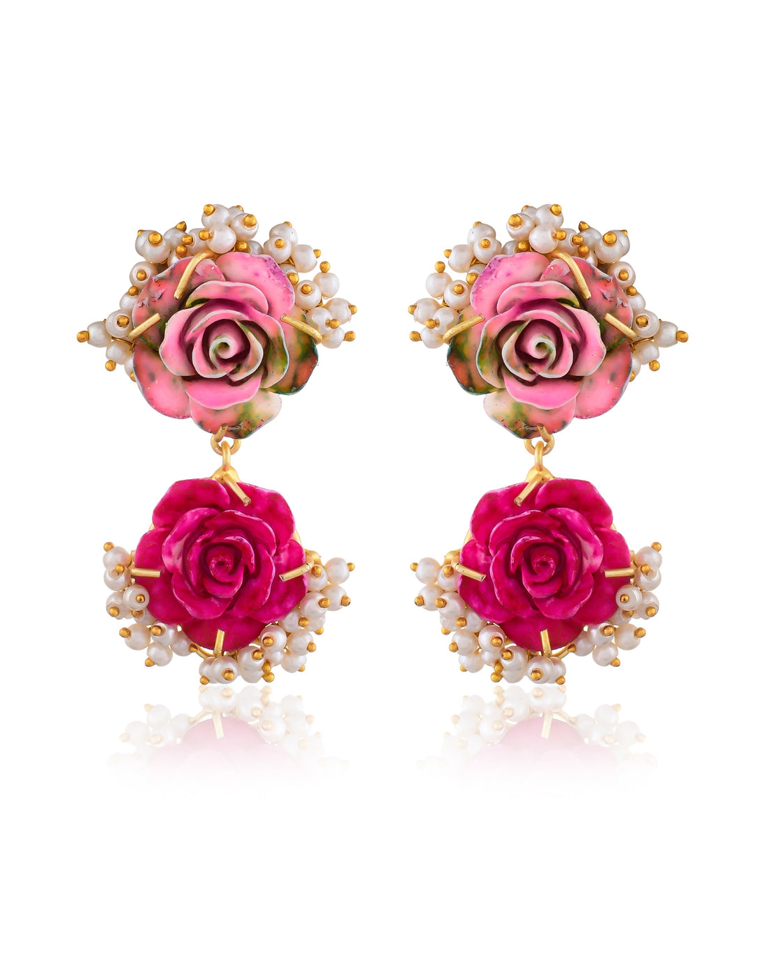 FLOWER PEARL EARINGS