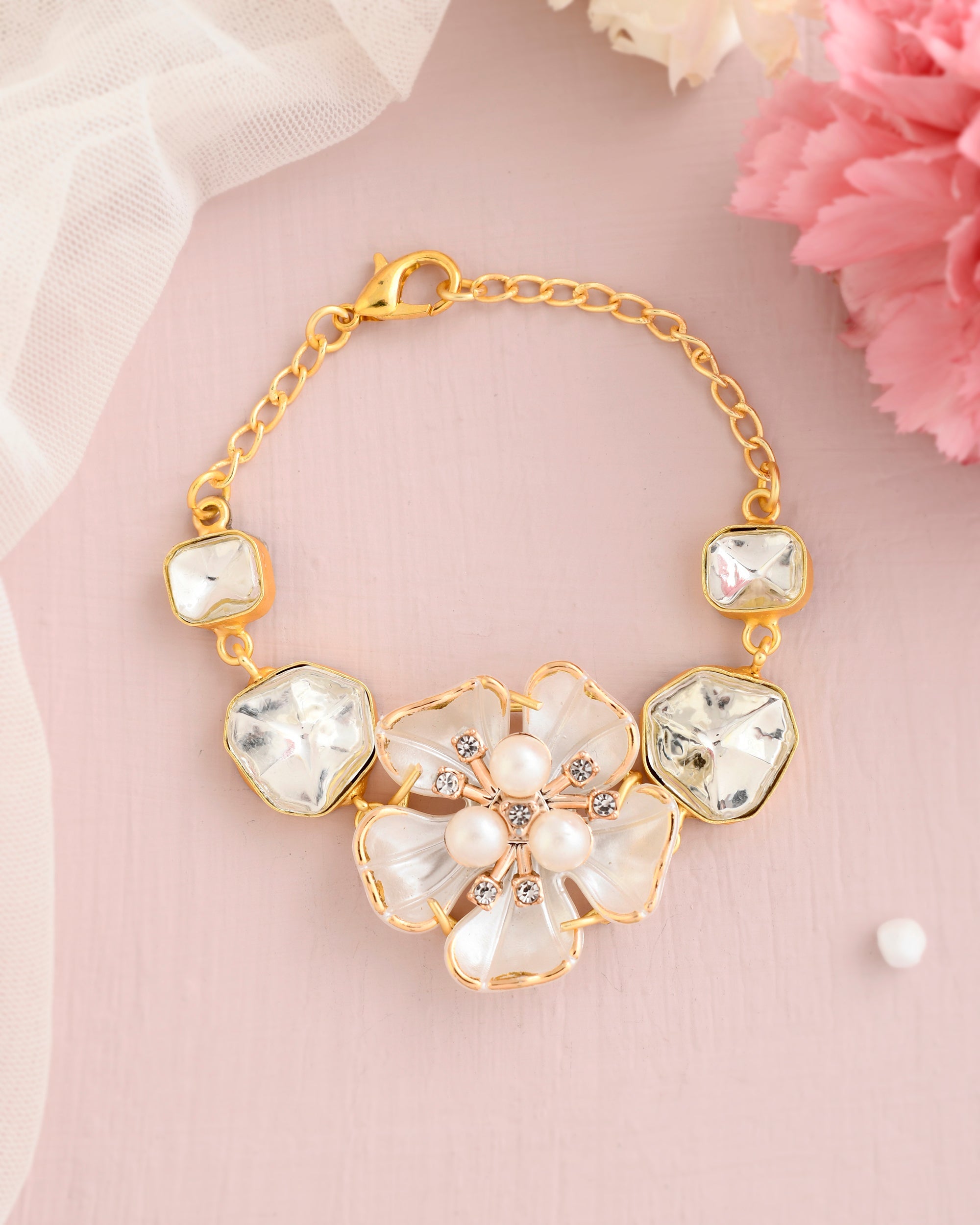 JASMINE POLKI BRACELET
