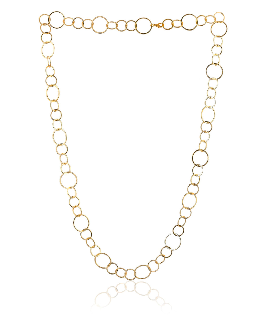 GOLD LINK TO LINK NECKLACE