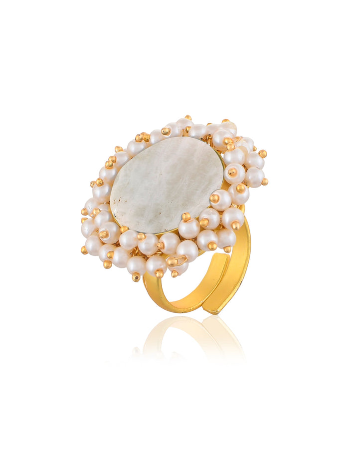 AQUAMARINE ROUGH STONE RING