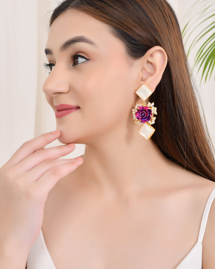 FLOWER PEARL EARING