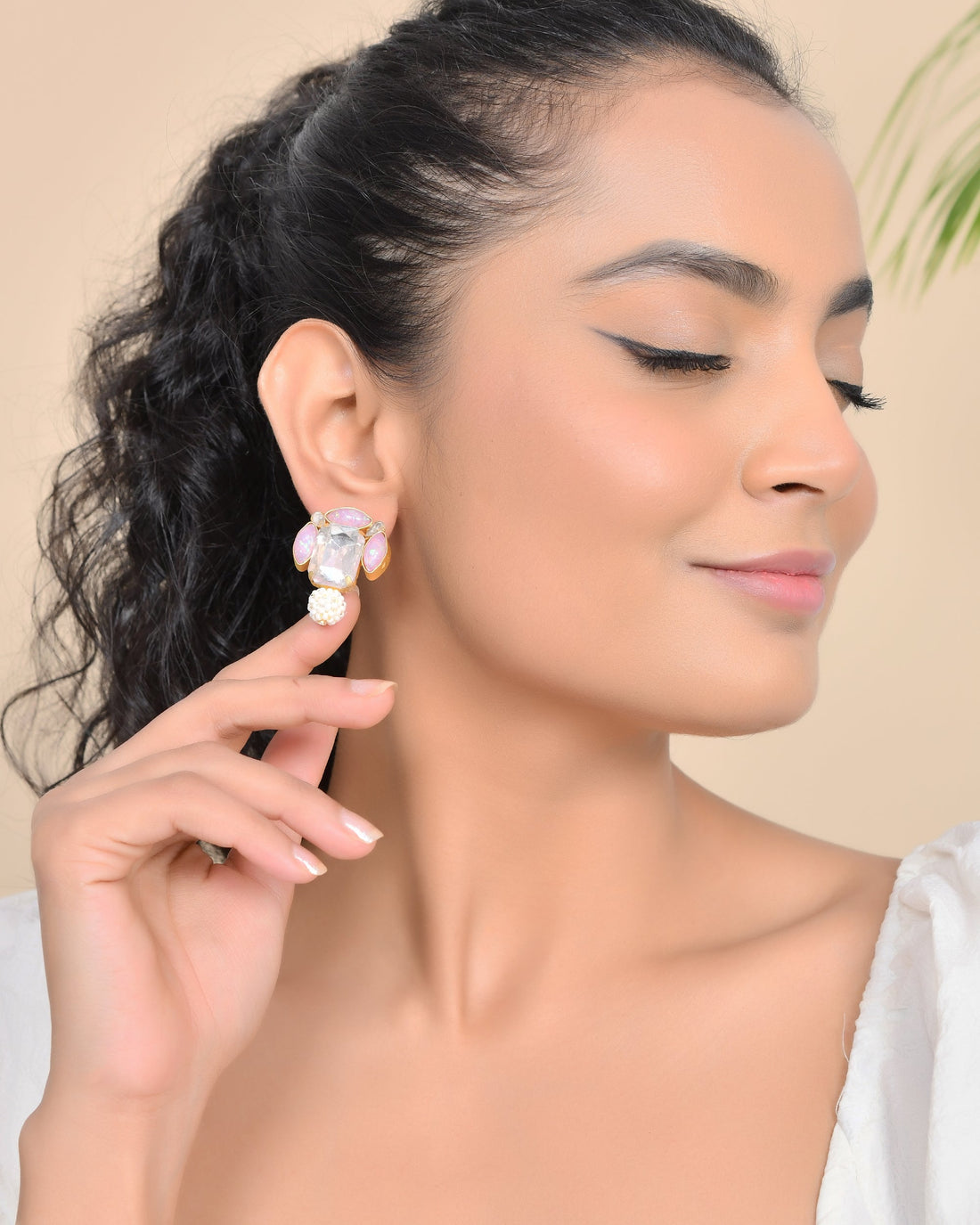 PINK AND WHITE STUDS