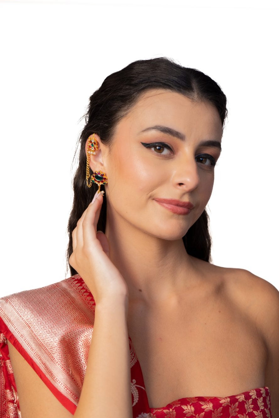 Kavya Earcuff with earing