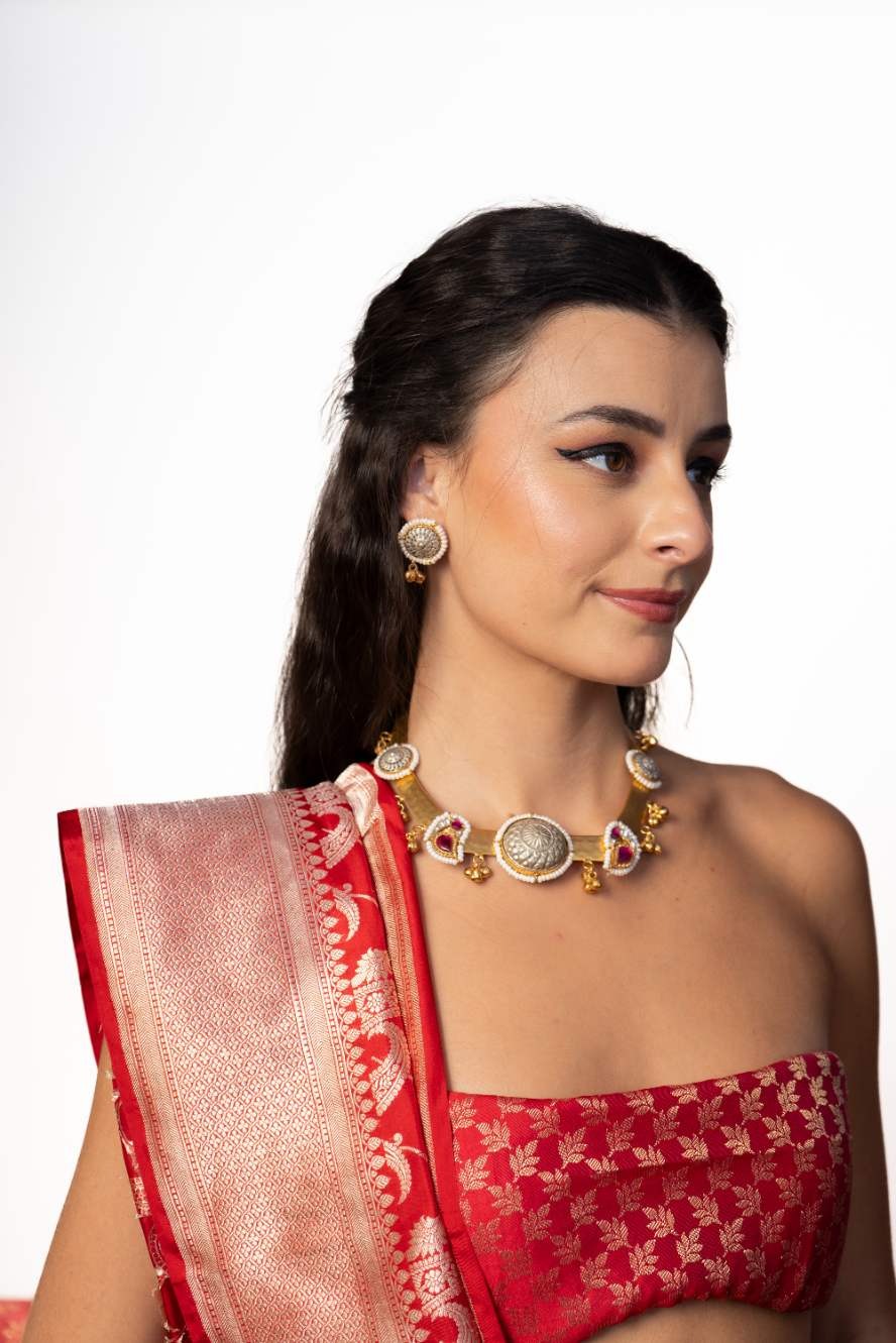 Pure Form -Hasli necklace with earings