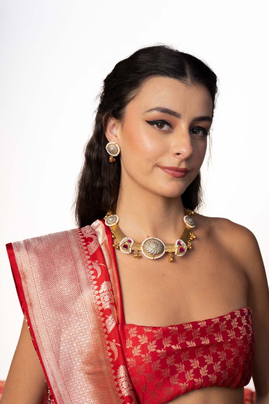 Pure Form -Hasli necklace with earings