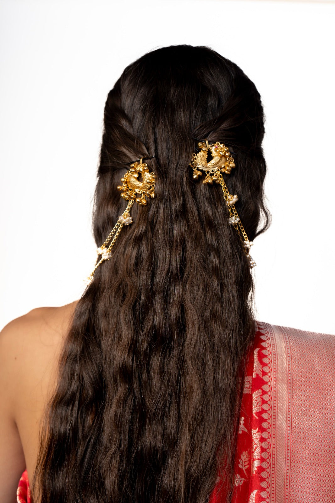 Birds Nest earing with chain